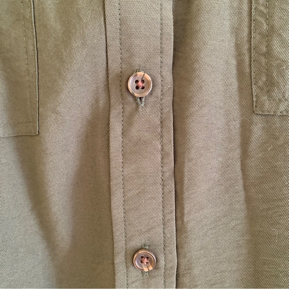 Banana Republic Factory Women’s Utility Shirt Green Size Small EUC - Picture 8 of 8